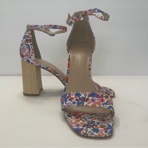 Kelly & Katie Blue and Purple Heeled Sandals with‎ Ankle Strap